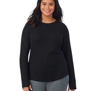 #1453 Cozy Stretch Thermal Long Sleeve Crew PLUS